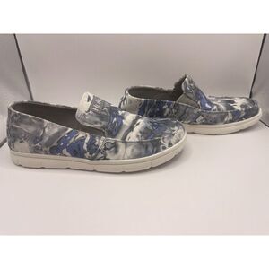 NWOB Huk Men's Deck Shoes Size 8 Brewster Print Slip On‎ Boat Fishing